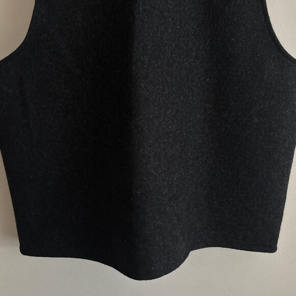 $415 Filson Charcoal Mackinaw Wool Vest Large - XL Made in USA - Picture 7 of 10